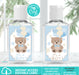 Blue Teddy Bear Printable Baby Shower Hand Sanitizer Label