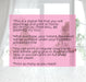 Pink Teddy Bear Baby Shower Gift Bag Label Instructions