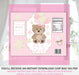 Pink Teddy Bear Baby Shower Chip Bag Instructions