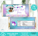 Mermaid Baby Shower Candy Bar Wrapper Brown Tone