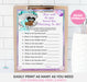Mermaid Mommy to Be Baby Shower Game