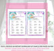 Printable Mermaid Baby Shower What's in Your Purse Game Light Tone Instructions