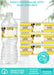 Little Sunshine Sunflower Baby Shower Water Bottle Label Brown Tone Vers 1
