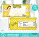 Printable Little Sunshine Sunflower Baby Shower Candy Bar Wrapper Light Tone