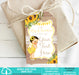 Printable Little Sunshine Sunflower Baby Shower Favor Tag Light Tone