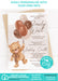 Neutral Brown Teddy Bear Baby Shower Invitation