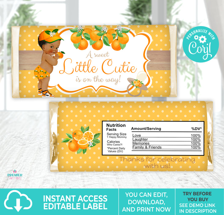 Little Cutie Orange Baby Shower Bundle