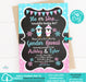 Waddle Baby Be Christmas Penguin Gender Reveal Invitation Version 2