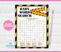 Construction Baby Word Search Game