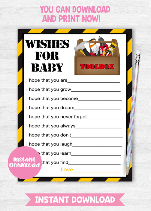Construction Wishes for Baby Game