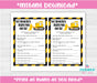 Construction Nursery Rhyme Quiz Game Instructions