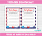 Nautical Dirty Diaper Baby Shower Game Instructions