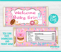  Donut Baby Shower Candy Bar Wrapper Instructions