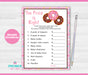 Donut The Price is Right Baby Shower Game
