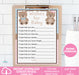 Teddy Bear Gender Reveal Wishes for Baby Printable