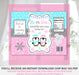 Waddle Baby Be Christmas/Winter Gender Reveal Chip Bag Version 1