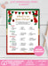  What the Elf Christmas/Winter What's in Your Purse Gender Reveal Game Brown Tone