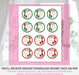 What the Elf Christmas/Winter Gender Reveal 2in Round Tags/Cupcake Toppers Light Tone Blond Instructions