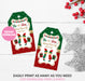  What the Elf Christmas/Winter Gender Reveal Favor Tag Light Tone Blond Vers 1