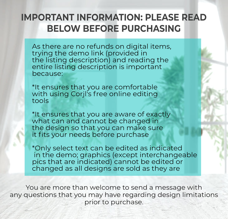 Printable Green and Black Graduation Gift Bag Label Instructions