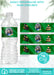 Printable Green & Black Graduation Water Bottle Label 