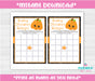 Halloween Little Pumpkin Baby Shower Bingo Game Instructions