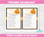 Halloween Little Pumpkin Mommy to Be Game Instructions