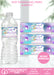 Printable Mermaid Baby Shower Water Bottle Label Light Tone