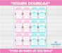  Lashes or Staches Gender Reveal Favor Tags Instructions
