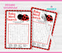  Little Ladybug Baby Word Search Baby Shower Game