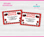 Little Ladybug Diaper Raffle Tickets