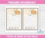 Pumpkin Baby Word Search Game Instructions
