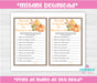 Pumpkin Mommy to Be Baby Shower Game Instructions