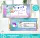 Mermaid Baby Shower Candy Bar Wrapper Light Tone
