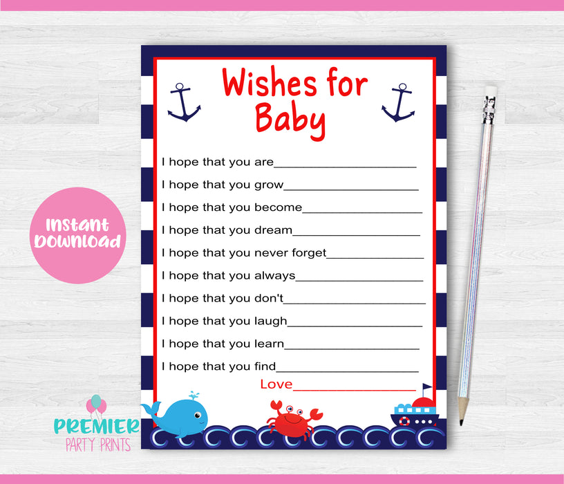  Nautical Baby Shower Wishes for Baby
