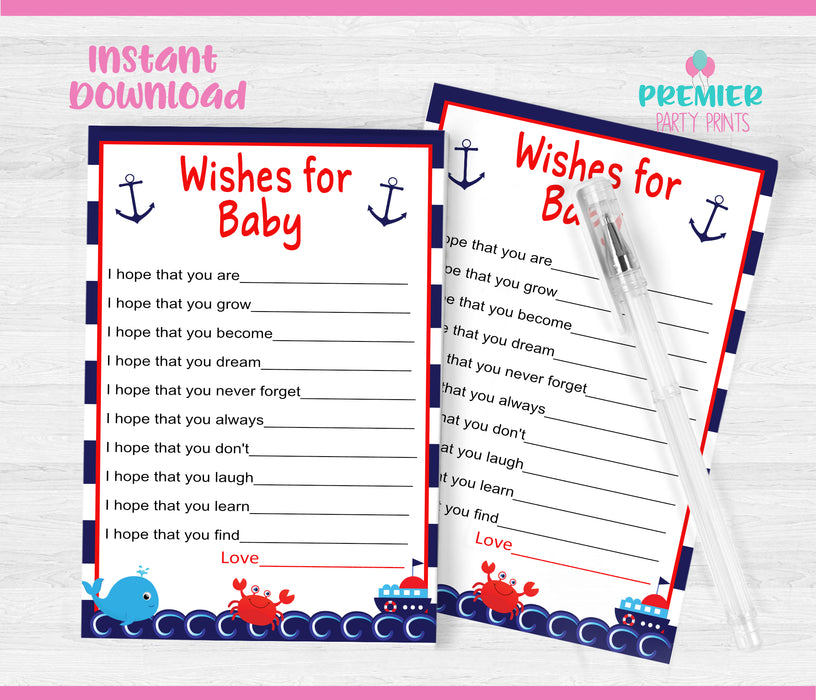  Nautical Baby Shower Wishes for Baby