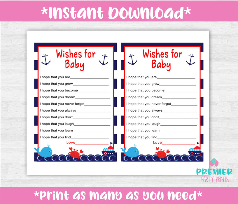  Nautical Baby Shower Wishes for Baby instructions