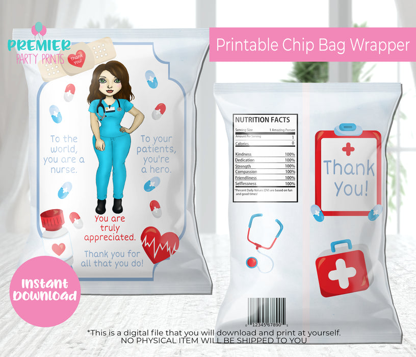 Nurse Appreciation Chip Bag Wrapper