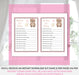  Pink Teddy Bear Wishes for Baby Shower Game Instructions