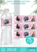 Pink & White Graduation Water Bottle Label w/Pic