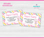 Pink and Green Owl Baby Shower Diaper Raffle Tickets