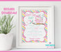 Pink and Green Owl Baby Shower 8x10 Don't Say Baby Sign