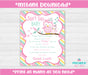 Pink and Green Owl Baby Shower 8x10 Don't Say Baby Sign Instructions