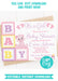 Pink and Purple It's a Girl Baby Shower Invitation 2