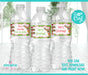 Christmas Reindeer Water Bottle Labels