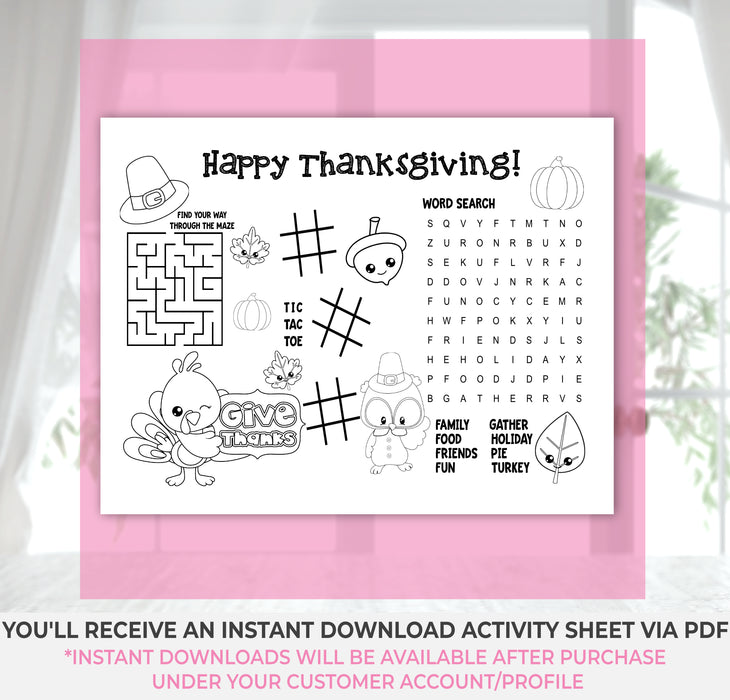  Thanksgiving Activity Sheet Vers 2