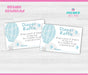 Up Up and Away Baby Shower Diaper Raffle Tickets